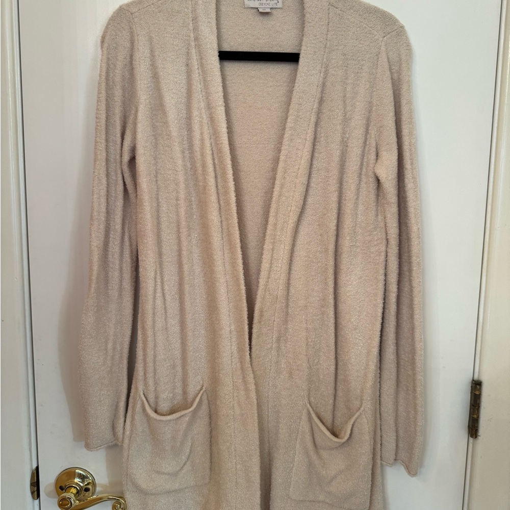 Barefoot Dreams Cream Open-Front Cardigan